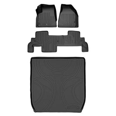 SMARTLINER - SMARTLINER SA0043/B0043/D0043 Front/Rear BLACK Floor Liners Enclave/Traverse
