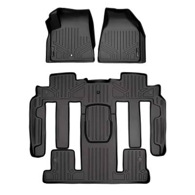 SMARTLINER - SMARTLINER SA0043/B0326 Front/Rear BLACK Floor Liners Enclave/Acadia