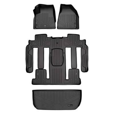 SMARTLINER - SMARTLINER SA0043/B0326/D0044 Front/Rear BLACK Floor Liners Buick Enclave