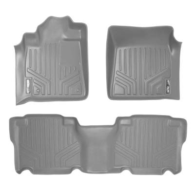 SMARTLINER - SMARTLINER SA2022/B2022 Gray Front/Rear Floor Liners for Tundra CrewMax