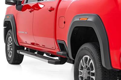 Rough Country Suspension Systems - Rough Country F-G11912 Sport Fender Flares Black for 20-26 Sierra 2500HD/3500