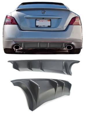 Stillen - Stillen KB127418 Rear Diffuser Unpainted for 09-15 Nissan Maxima