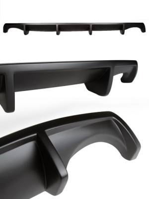 Stillen - Stillen KB25002MB Rear Diffuser Matte Black for 13-17 Honda Accord Coupe