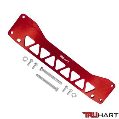 TruHart - TruHart TH-H113-RE Subframe Brace Red for 02-06 Acura RSX 01-05 Honda Civic