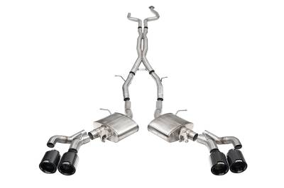 Corsa Performance - Corsa 21320CFBLK Xtreme Valved Cat-Back Exhaust System 22-25 CT5-V Blackwing