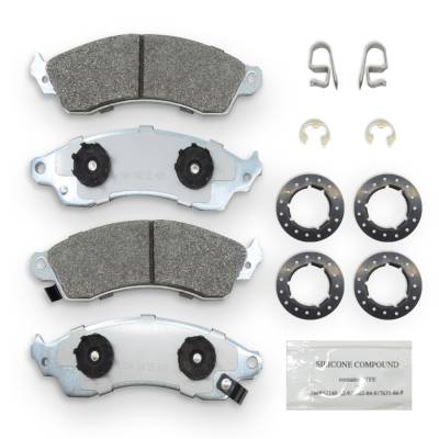NRS Brakes - NRS Brakes NS412 FRONT Disc Brake Pad Set for Chevy/Ford & Pontiac