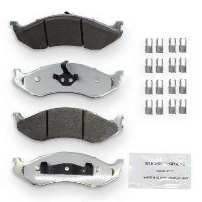 NRS Brakes - NRS Brakes NS712 FRONT Disc Brake Pad Set for Jeep 2.4 2.5/4.0 5.2 5.9