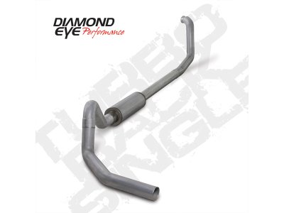 Diamond Eye Performance - Diamond Eye K4325A 4" Alum Turbo Back Exhaust for 00-03 Ford E-Series w/Muffler