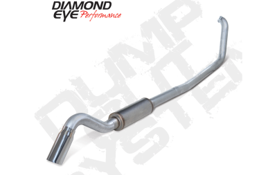 Diamond Eye Performance - Diamond Eye K4319A-TD 4" Alum Turbo Back Exhaust for 00-03.5 Ford 7.3L w/Muffler