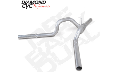 Diamond Eye Performance - Diamond Eye K4163A 4" Alum DPF Back Dual Exhaust for 11-15 GM 2500/3500