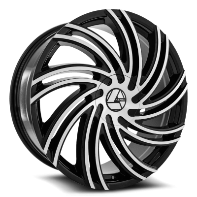Azara - Azara AZA-514208551143120+35BM AZA-514 Wheel 20x8.5 5x4.5/120 35mm Black