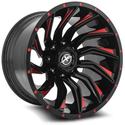 XF Off-Road - XF Off-Road Wheel XF-224 20x10 6x135/5.5 -24mm Black XF-224201061351397-24GBRM