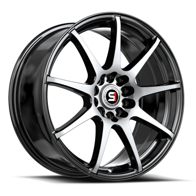 Spec-1 - Spec-1 Wheel SP-67 17x7 5x100/4.5 42mm Gloss Black & Machined SP-671772342BM