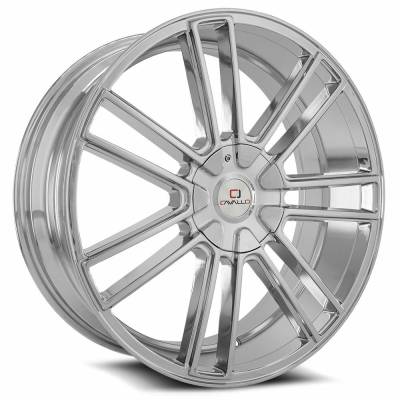 Cavallo - Cavallo Wheel CLV-21 24x9 BLANK 18mm Chrome CLV-212490BLANK+18C