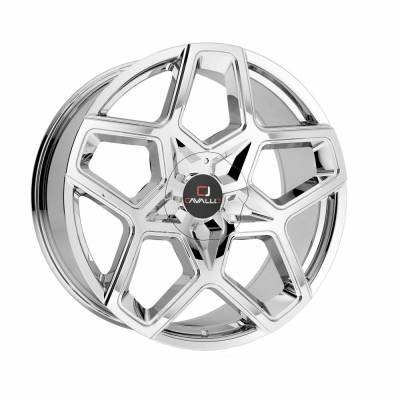 Cavallo - Cavallo Wheel CLV-25 22x8.5 5x112/4.5 38mm Chrome CLV-25228551121143+38NCR