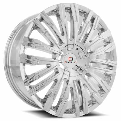 Cavallo - Cavallo Wheel CLV-28 22x9.5 5x115/5.5 15mm Chrome CLV-28229551151397+15C