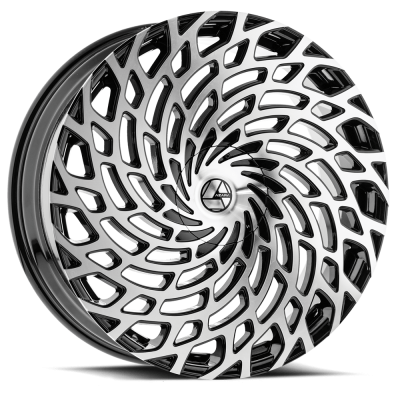 Azara - Azara Wheel AZA-523 28x9.5 5x115 5x120 15mm Black AZA-52328955115120+15BM