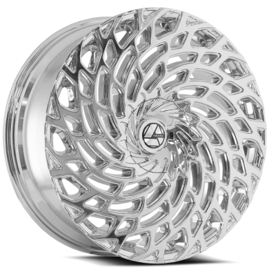 Azara - Azara Wheel AZA-523 28x9.5 BLANK 15mm Chrome AZA-5232895BLANK+15C