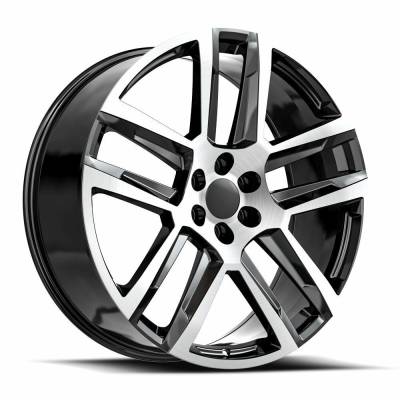 O.E. Revolution - O.E. Revolution Wheel C32 22x9 6x5.5 31mm Gloss Black & Machined C32-2295031BM
