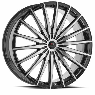 Cavallo - Cavallo Wheel CLV-34 18x8 4x100/4.5 35mm Black/Machined CLV-34188041001143+35BM