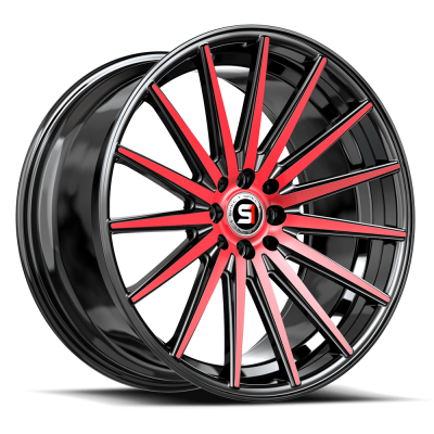 Spec-1 - Spec-1 SP-6920853638BMR SP-69 Wheel 20x8.5 5x112/4.5 38mm Black/Red