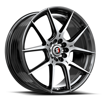Spec-1 - Spec-1 SP-711783842BM SP-71 Wheel 17x8 5x4.5/120 42mm Gloss Black/Machined