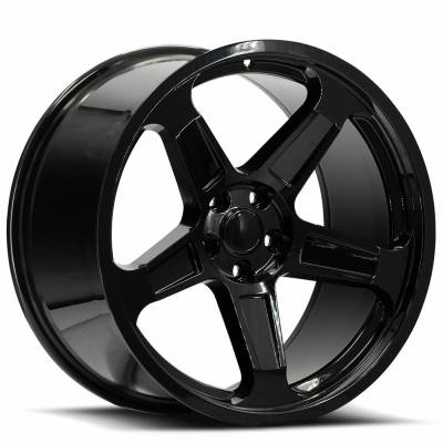 O.E. Revolution - O.E. Revolution Wheel D12-201055115+25GB D12 20x10.5 5x115 25mm Gloss Black