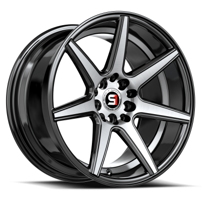 Spec-1 - Spec-1 SP-7317753242BMU SP-73 Wheel 17x7.5 5x4.25/4.5 42mm Black/Machined