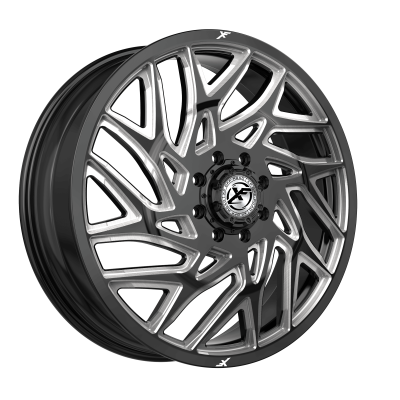 XF Dually - XF Dually Wheel XF-229 20x8.25 8x6.5 110mm Black/Machined 229F208258110GBM
