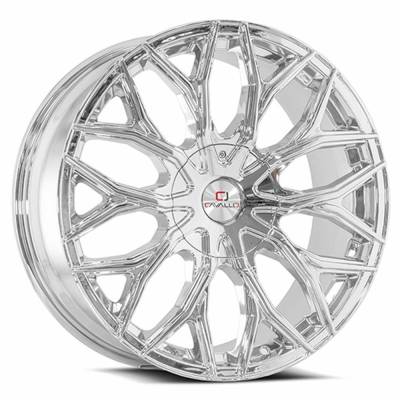 Cavallo - Cavallo Wheel CLV-37 22x8.5 5x4.5 5x120 38mm Chrome CLV-37228551143120+38NC