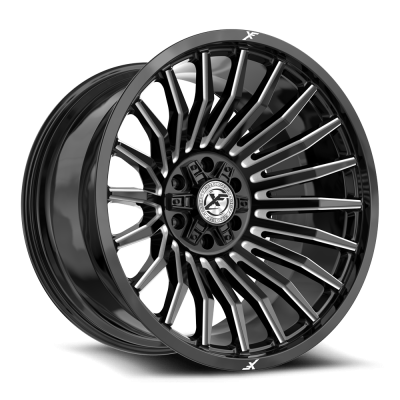 XF Off-Road - XF Off-Road Wheel XF-231 17x9 5x5.0 5x5.5 12mm Black/Machined XF-23117904312GBM