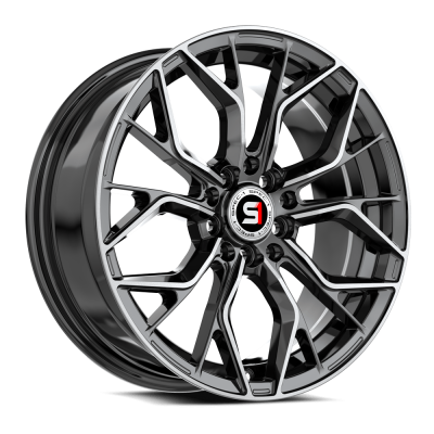 Spec-1 - Spec-1 Wheel SP-76 14x6 4x100/4.5 20mm Gloss Black & Machined SP-76146920BM