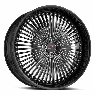 Cavallo - Cavallo Wheel CLV-41 18x8 4x100/4.5 35mm Black/Machined CLV-41188041001143+35BM