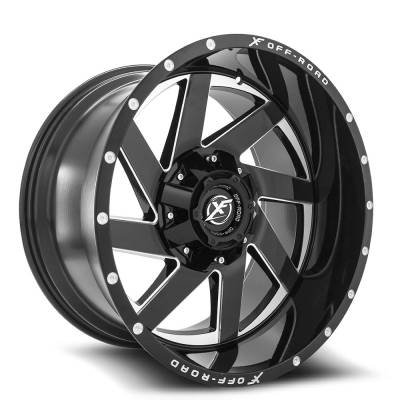 XF Off-Road - XF Off-Road Wheel XF-205 20x10 5x4.5 5x5.0 -12mm Black XF-205201051143127-12BM
