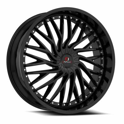 Cavallo - Cavallo Wheel CLV-43 18x8 5x4.25/4.5 35mm Gloss Black CLV-43188051081143+35GB