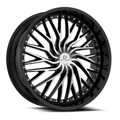 Cavallo - Cavallo CLV-43208551081143+35BM CLV-43 20x8.5 5x4.25/4.5 35mm Black