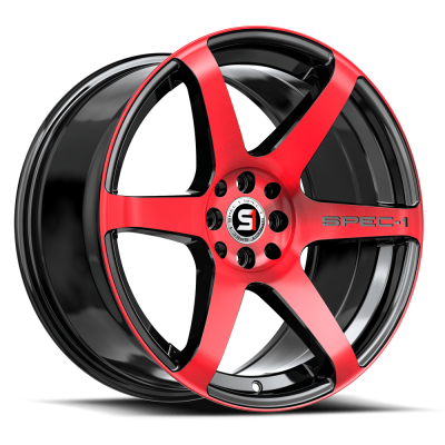 Spec-1 - Spec-1 SPT-321782342BMR SPT-32 Wheel 17x8 5x100/4.5 42mm Black/Red
