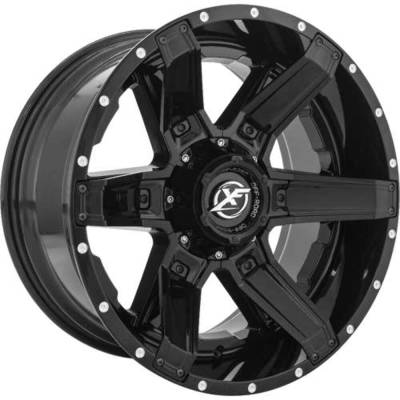 XF Off-Road - XF Off-Road Wheel XF-214 22x12 5x5.5/150 -44mm Black XF-214221251397150-44GBBIS
