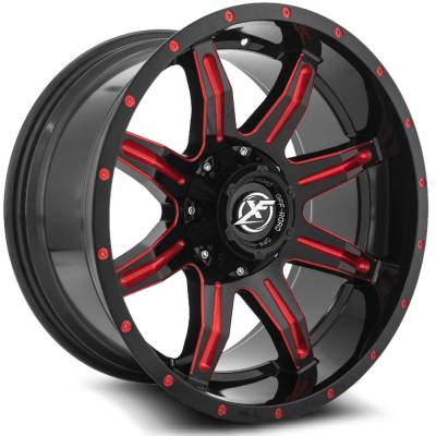 XF Off-Road - XF Off-Road Wheel XF-215 20x10 5x5.0 5x5.5 -12mm Black XF-215201051271397-12GBRM