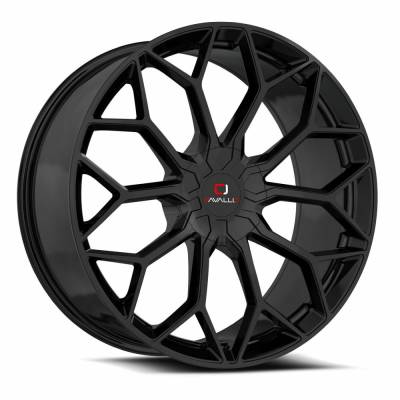 Cavallo - Cavallo Wheel CLV-44 22x9.5 5x115 5x120 15mm Gloss Black CLV-4422955115120+15GB