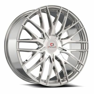 Cavallo - Cavallo Wheel CLV-45 22x8.5 5x4.5 5x120 38mm Chrome CLV-45228551143120+38NC
