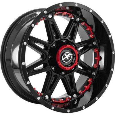 XF Off-Road - XF Off-Road Wheel XF-217209051271397+0GBRISXFR XF-217 20x9 5x5.0/5.5 0mm Black