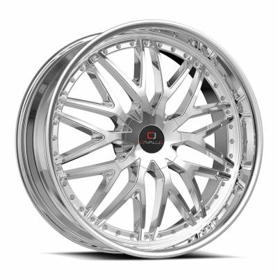 Cavallo - Cavallo CLV-462295BLANK+18NC CLV-46 Wheel 22x9.5 Blank 18mm Chrome