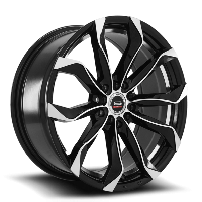Spec-1 - Spec-1 Wheel SP44 17x7.5 4x100/4.5 35mm Gloss Black & Machined SP441775935BM