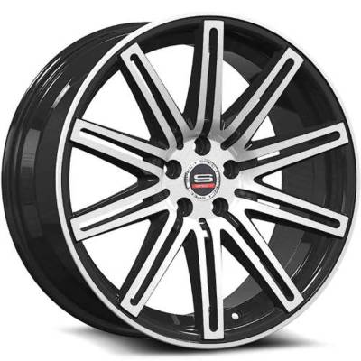 Spec-1 - Spec-1 Wheel SP4818803835GBM SP-48 18x8 5x4.5/120 35mm Gloss Black & Machined