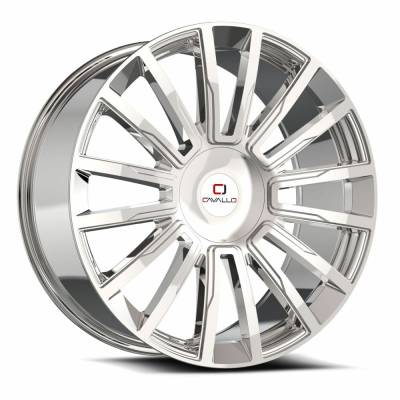 Cavallo - Cavallo Wheel CLV-47 22x8.5 5x4.5 5x120 38mm Chrome CLV-47228551143120+38NC