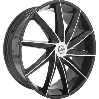 Azara - Azara Wheel AZA-506 28x9.5 5x115 5x120 15mm Black AZA-50628955115120+15BM