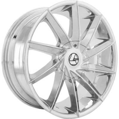 Azara - Azara Wheel AZA-506 28x9.5 BLANK 15mm Chrome AZA-5062895BLANK+15C