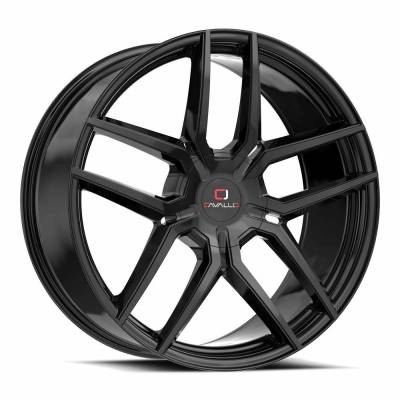 Cavallo - Cavallo Wheel CLV-55 18x8 5x4.5 5x120 35mm Gloss Black CLV-55188051143120+35GB