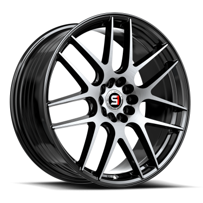 Spec-1 - Spec-1 Wheel SP-65 17x8 4x100/4.5 42mm Gloss Black & Machined SP-65178942BM